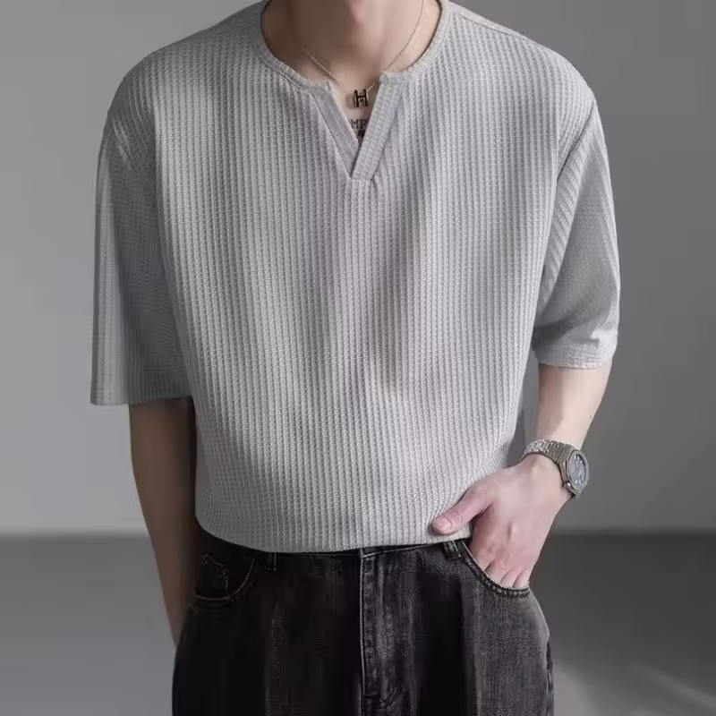 Men V-Neck T-Shirt - Image 4